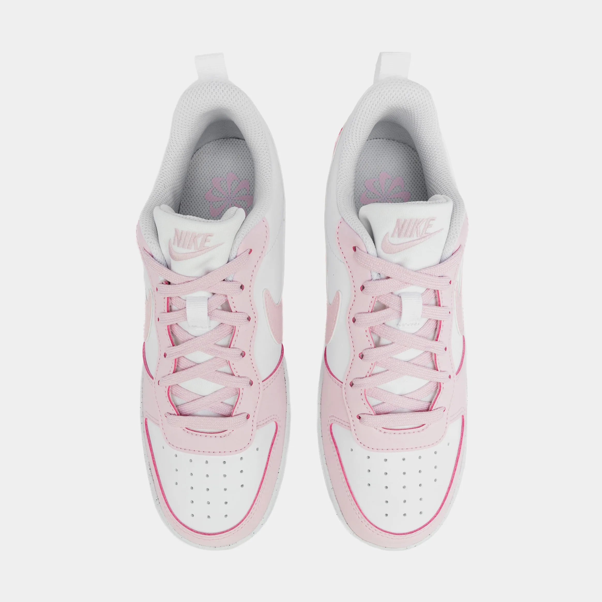 Court Borough Low ReCraft Grade School Lifestyle Shoes (White/Pink)