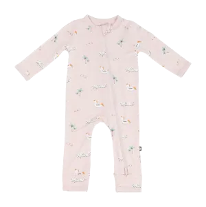 Court Culture x Kyte Baby Beach Blush Zippered Romper