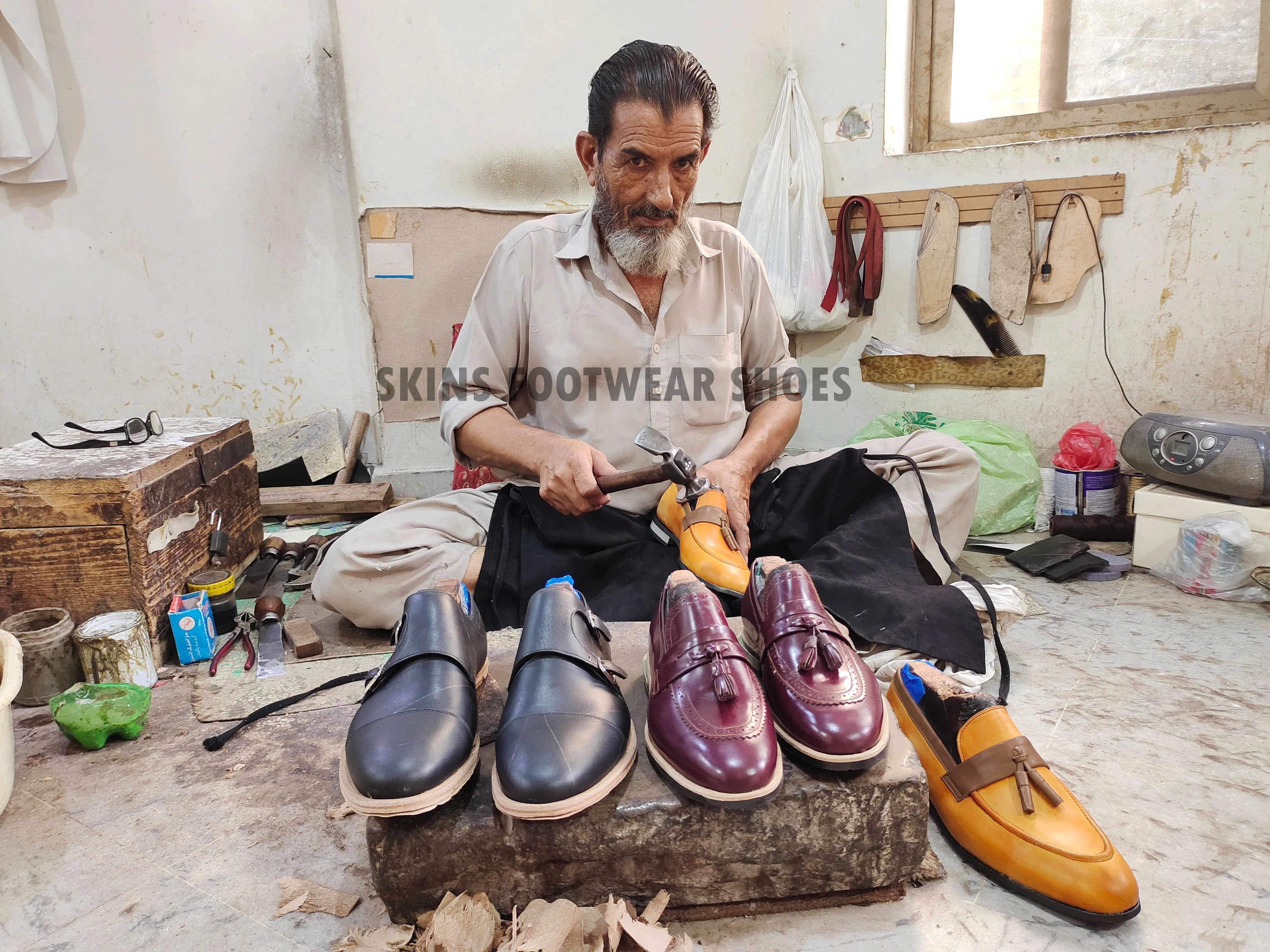 Custom Made Goodyear Welted Red Crocodile Print Leather Monk Strap Wedding Boots for Men