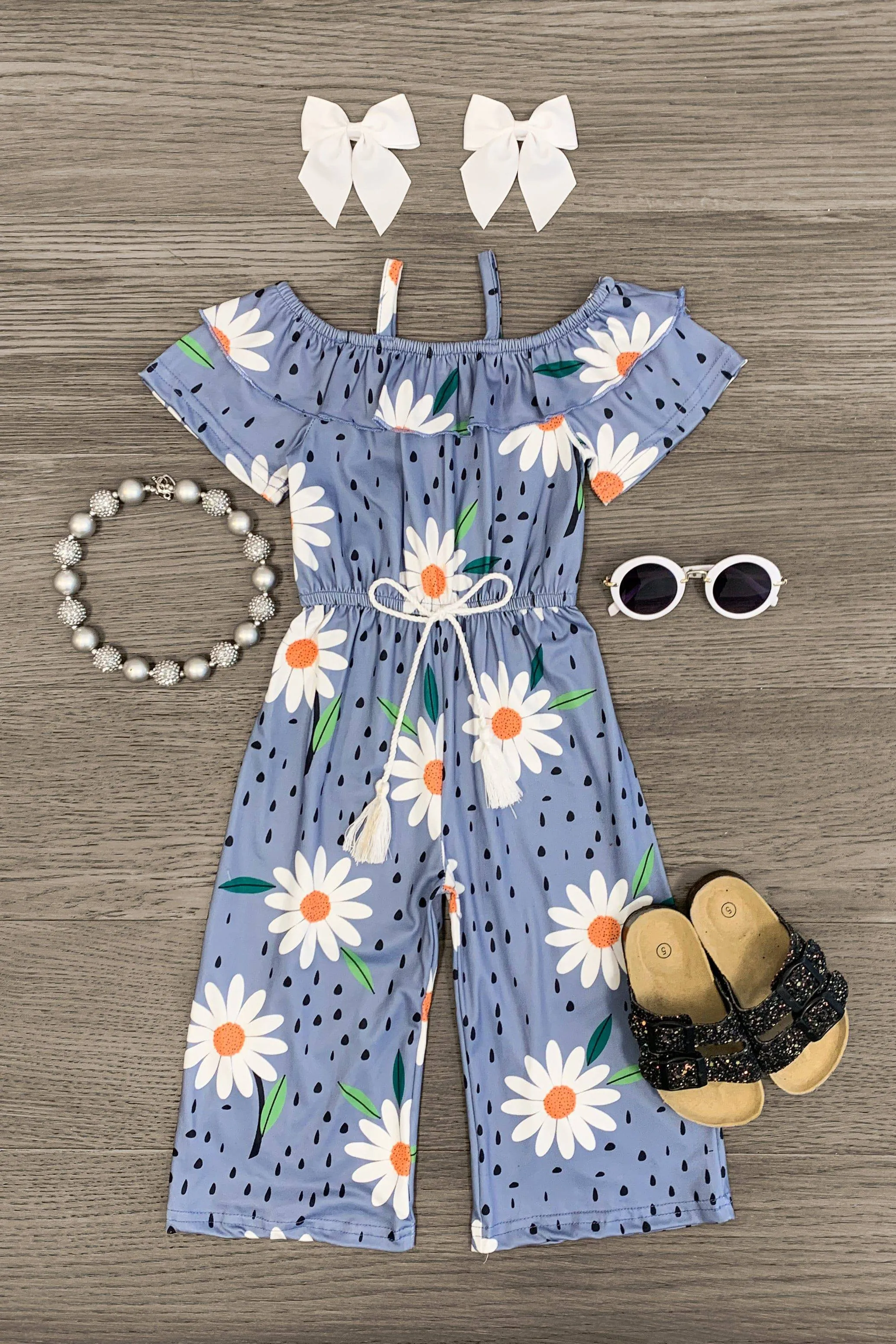 Daisy Cold Shoulder Jumpsuit