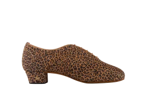 Dance Naturals 116 Torcello Ladies Leopard Print Practice and Teaching Shoe