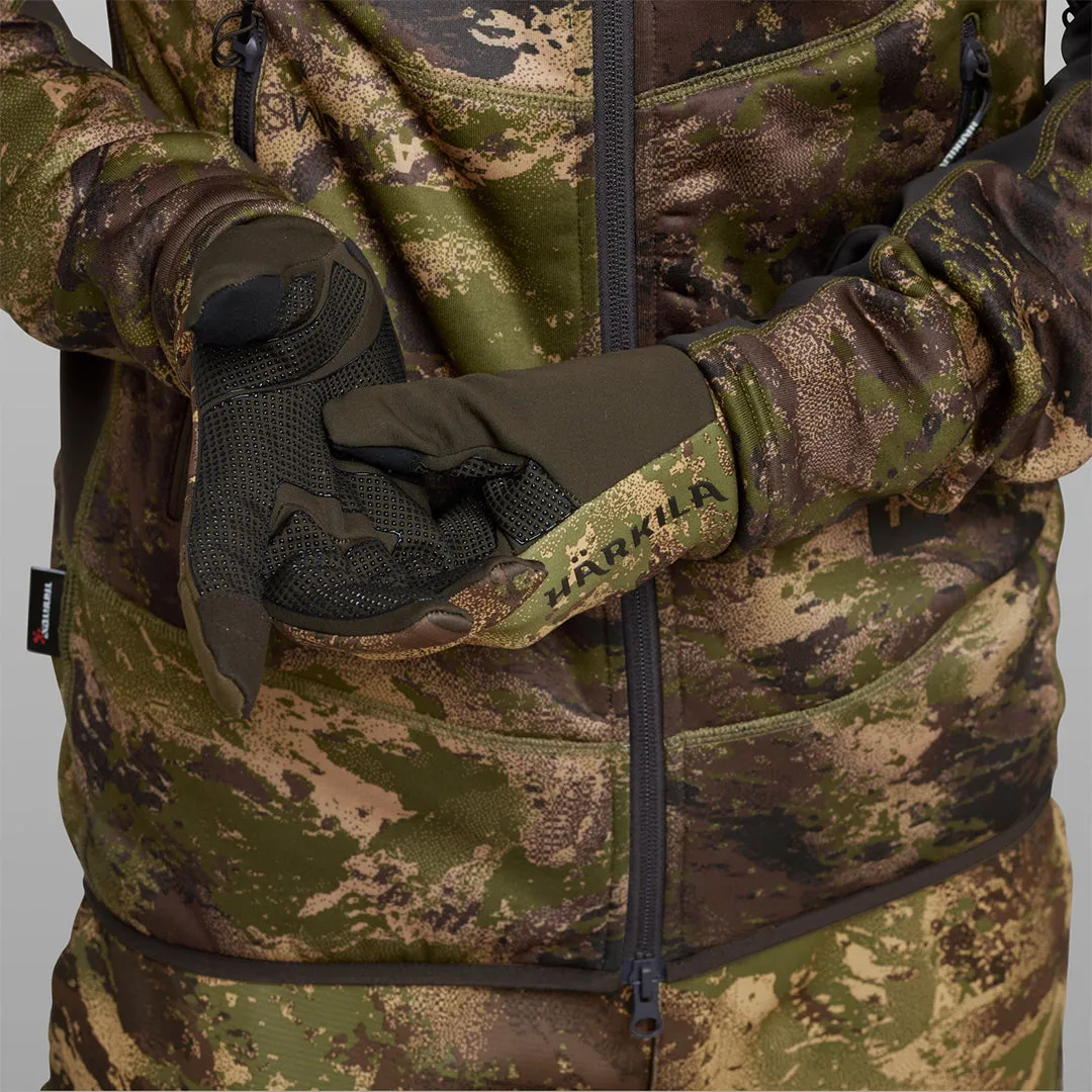 Deer Stalker Camo Fleece Gloves by Harkila