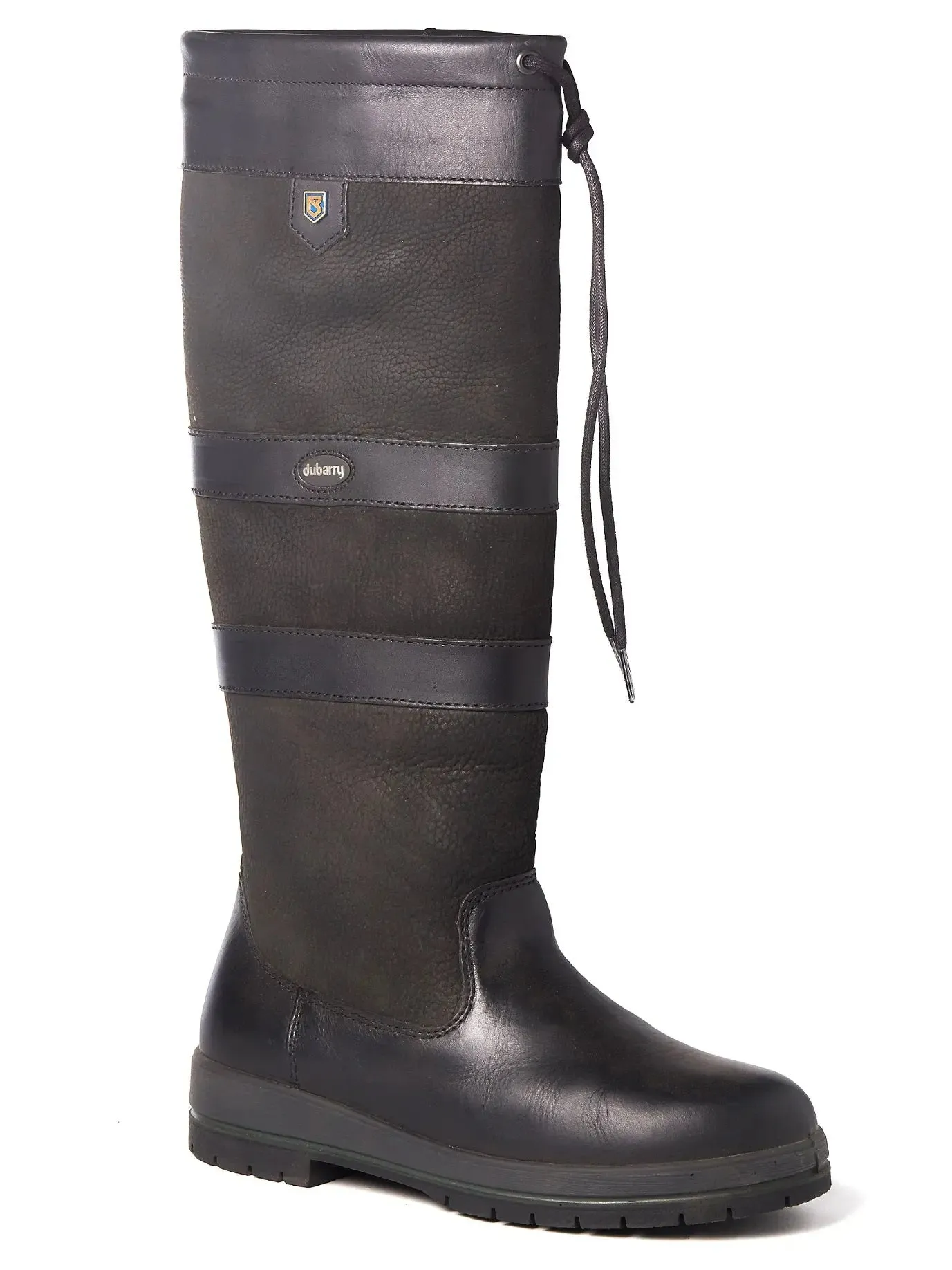 DUBARRY Galway Waterproof Leather Country Boots - Black