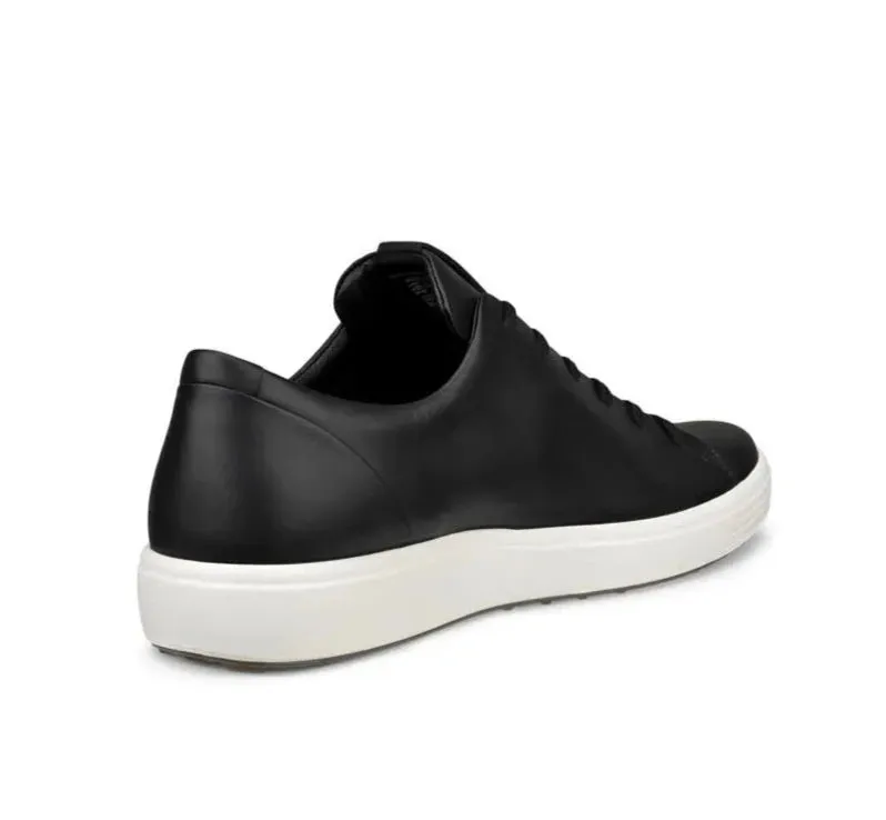 ECCO Men's Soft 7 Plain Lace-Up Sneaker - Black