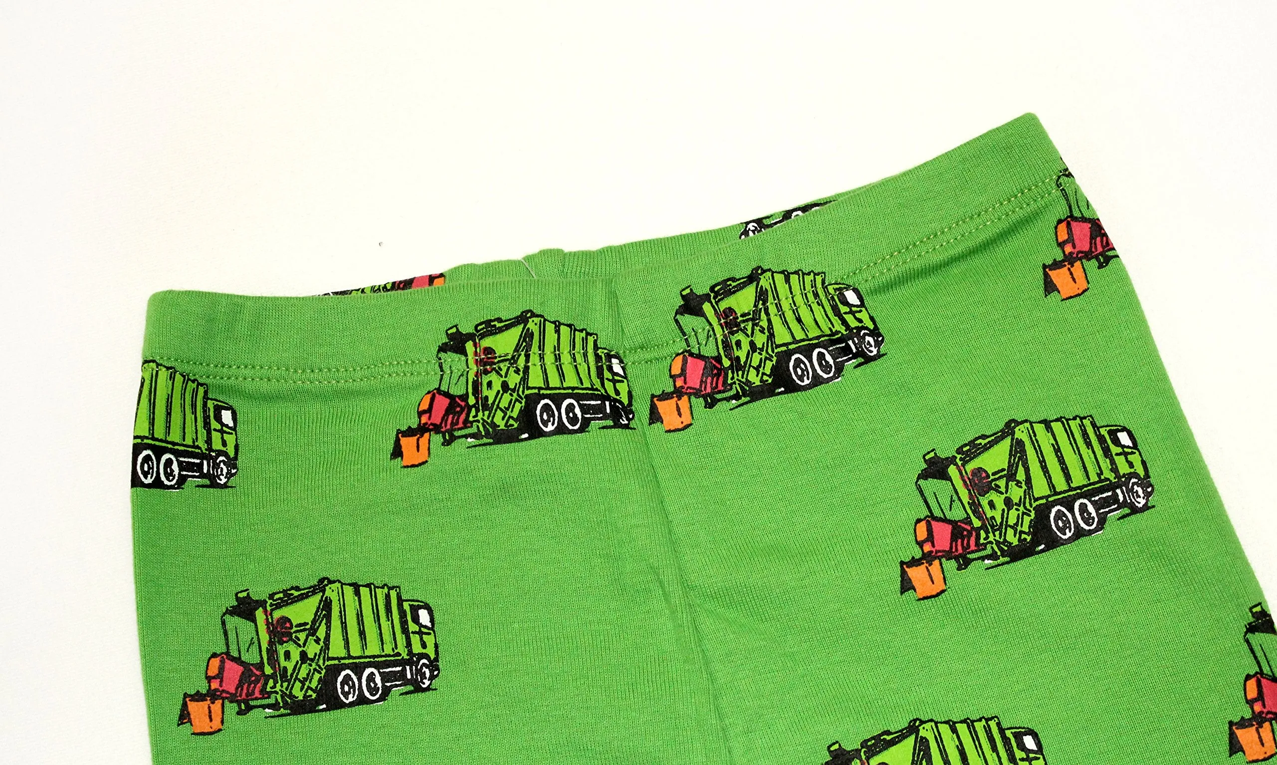 Elowel Boys Shorts Garbage Truck 2 Piece Pajamas Set 100% Cotton (Size Toddler-10Y)