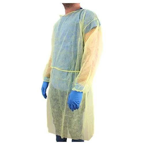 Ever Ready First Aid Isolation Gown, Yellow