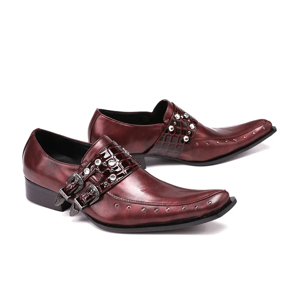 ExoticaLux Square Toe Oxford Shoes