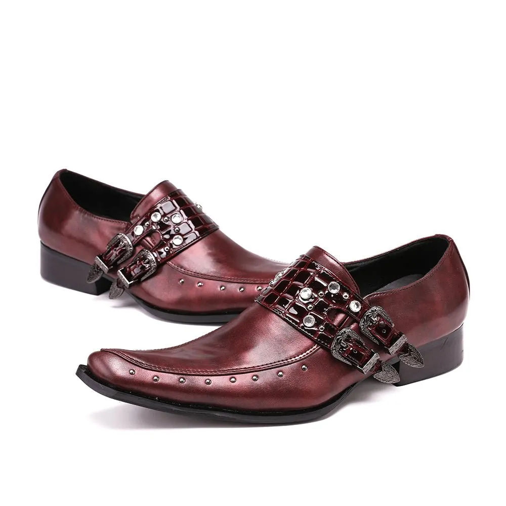 ExoticaLux Square Toe Oxford Shoes