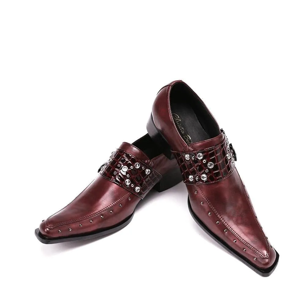 ExoticaLux Square Toe Oxford Shoes