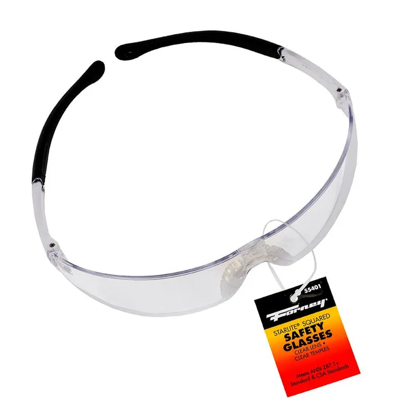 Forney Starlite Squared Safety Glasses Clear Lens 1 pc