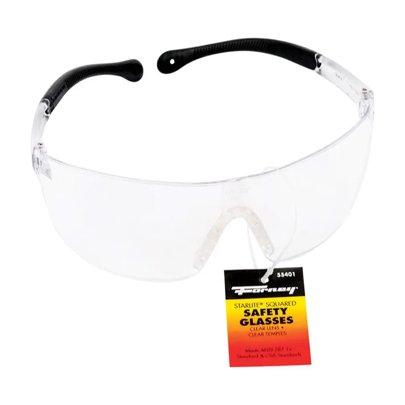 Forney Starlite Squared Safety Glasses Clear Lens 1 pc