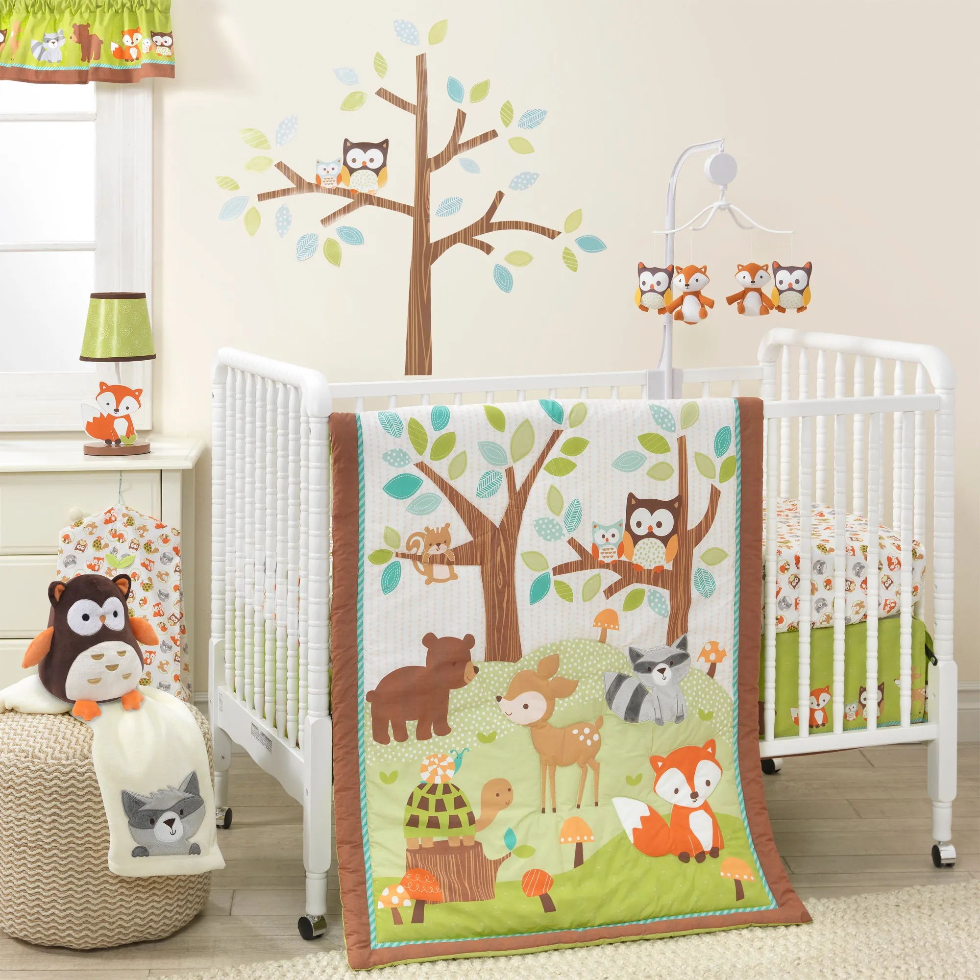 Friendly Forest Fitted Crib Sheet