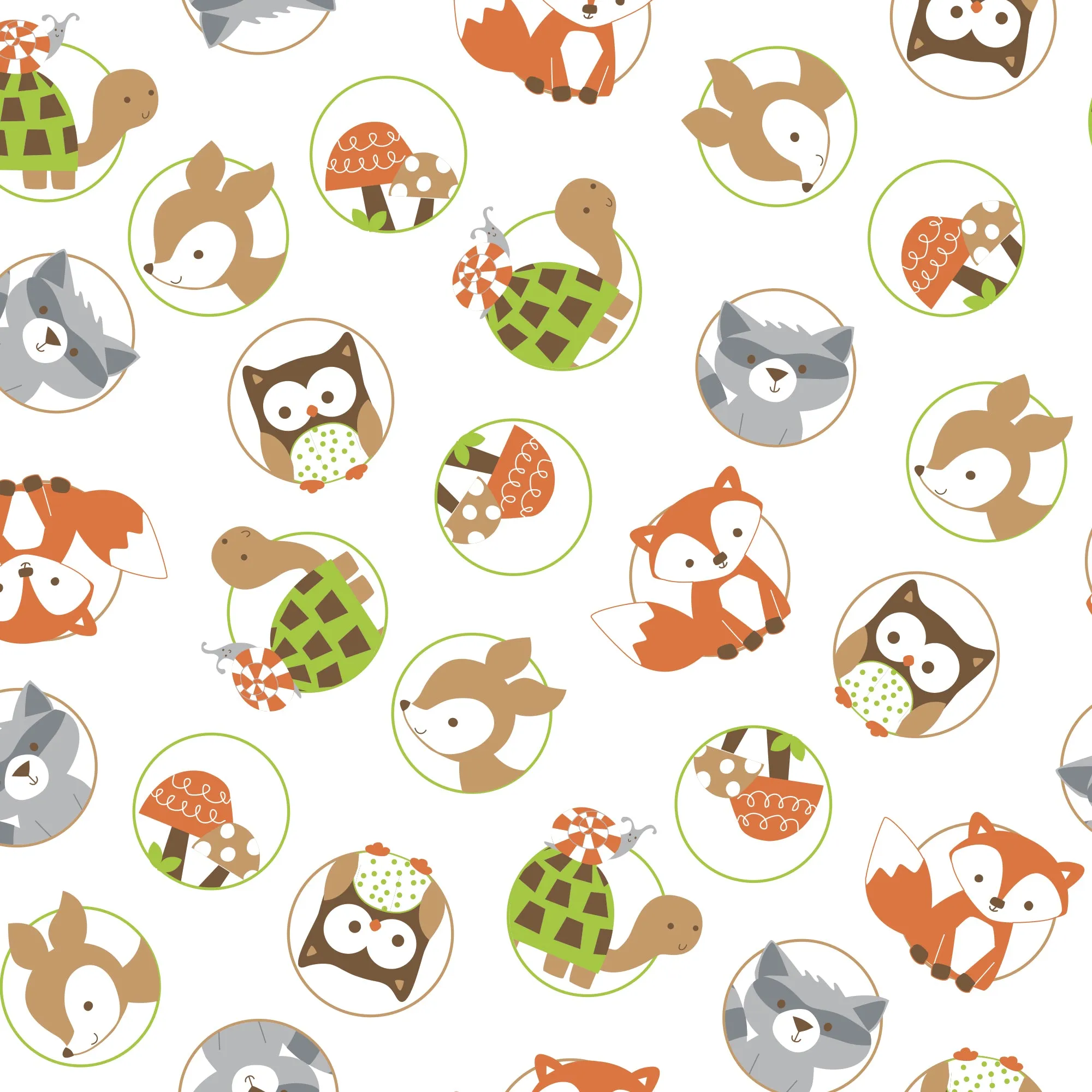 Friendly Forest Fitted Crib Sheet