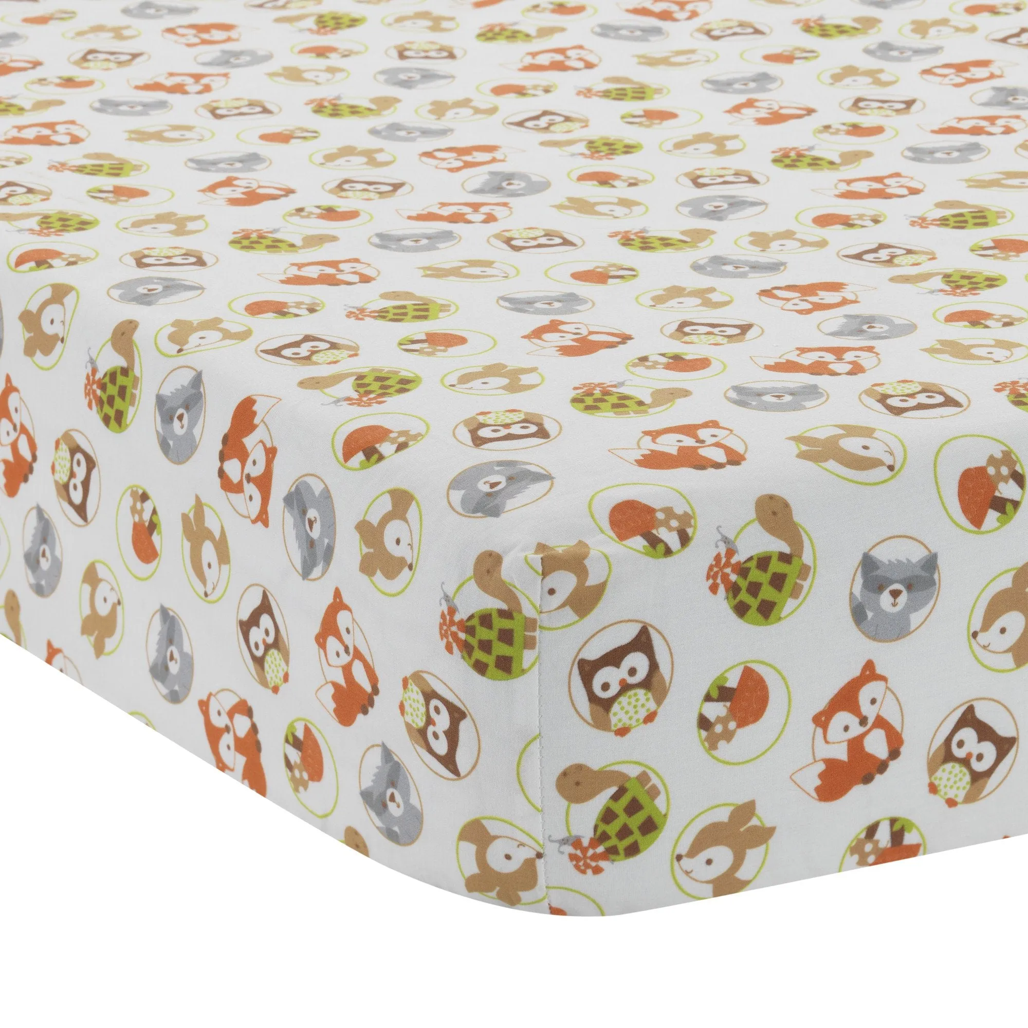 Friendly Forest Fitted Crib Sheet