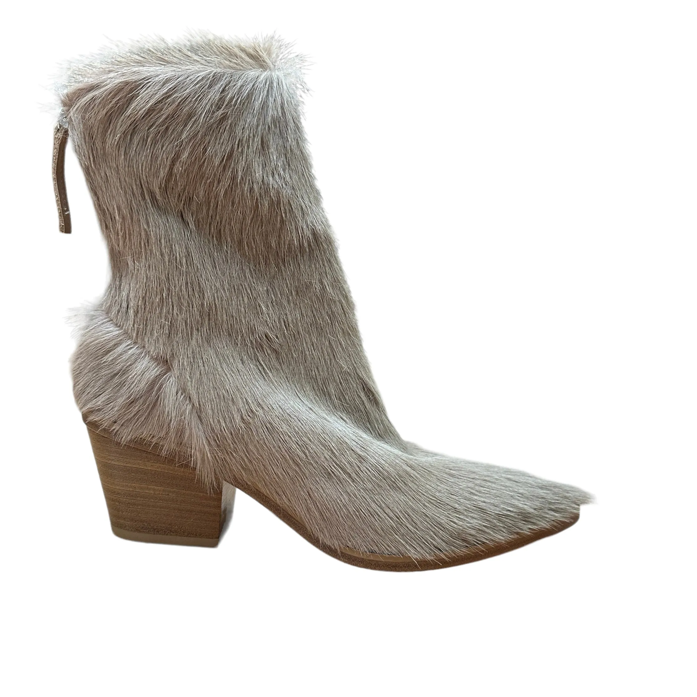 Fur Cowboy Boots - 7