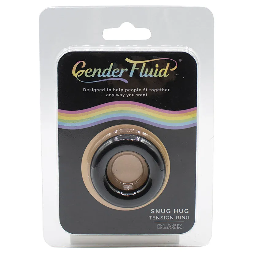 Gender Fluid Snug Hug Tension Ring - Black