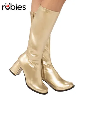 Gold Go Go Boots, – Adult