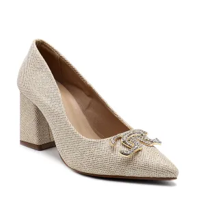 Golden Formal Court Shoes 087112