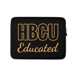 HBCU Educated Black/Gold Laptop Sleeve