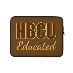 HBCU Educated Brown/Gold Laptop Sleeve