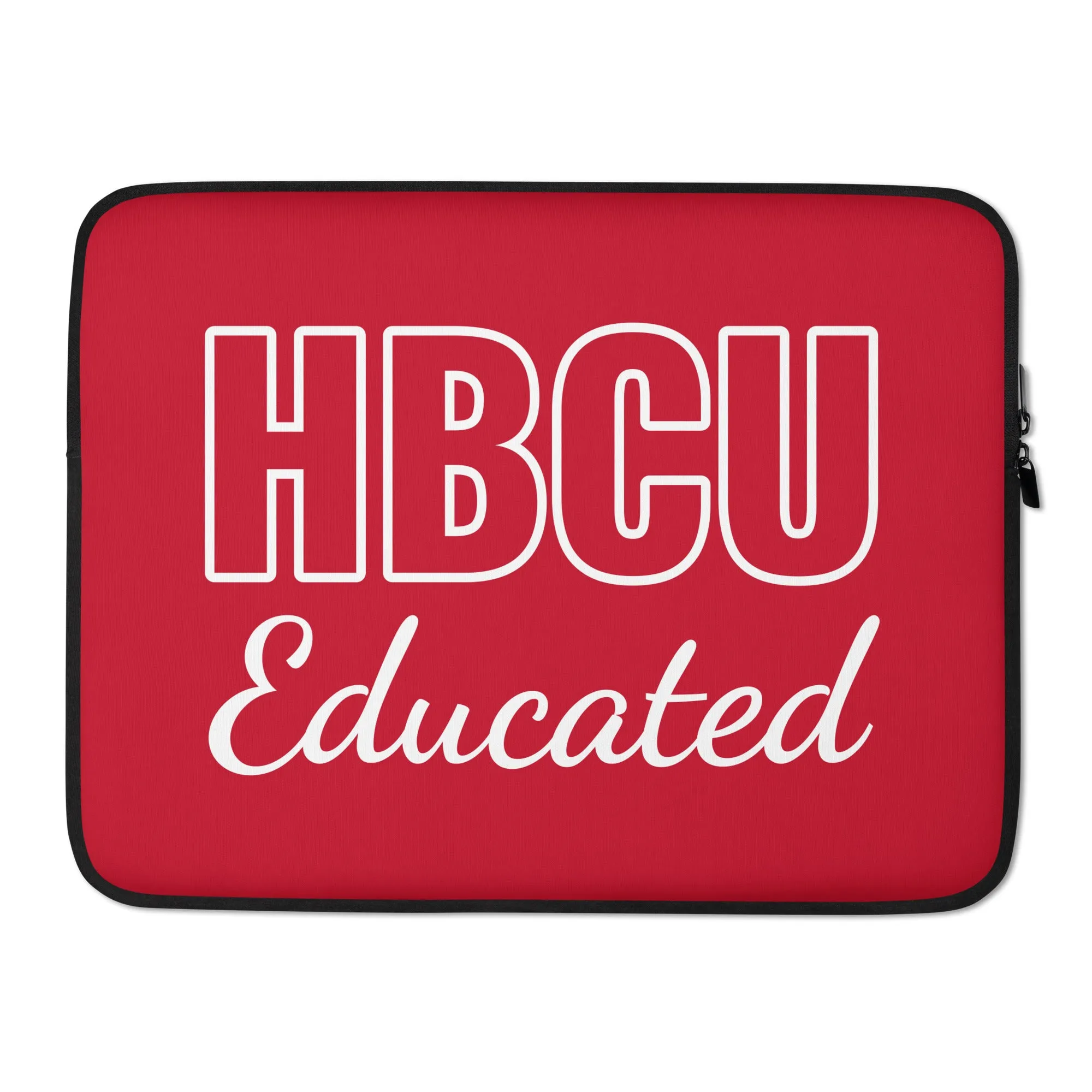 HBCU Educated Red/White Laptop Sleeve