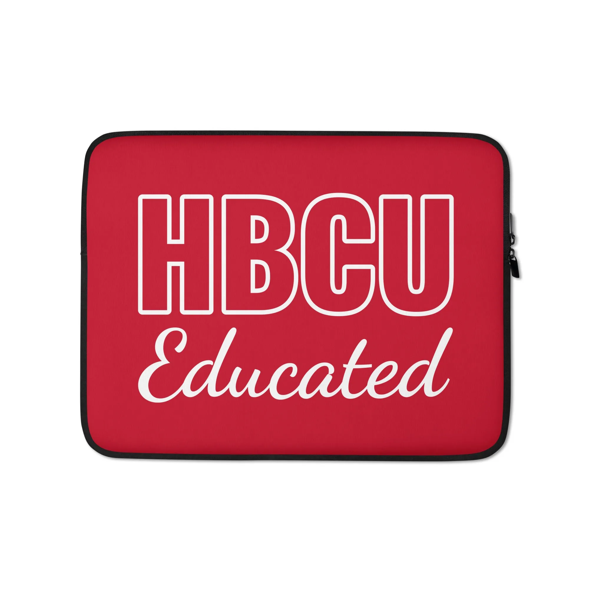 HBCU Educated Red/White Laptop Sleeve