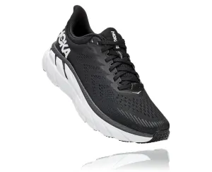 'HOKA' Men's Clifton 7 - Black / White