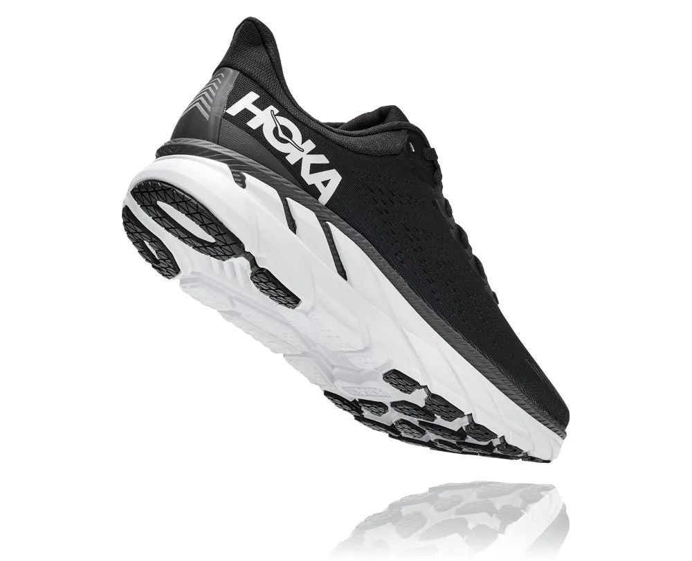 'HOKA' Men's Clifton 7 - Black / White