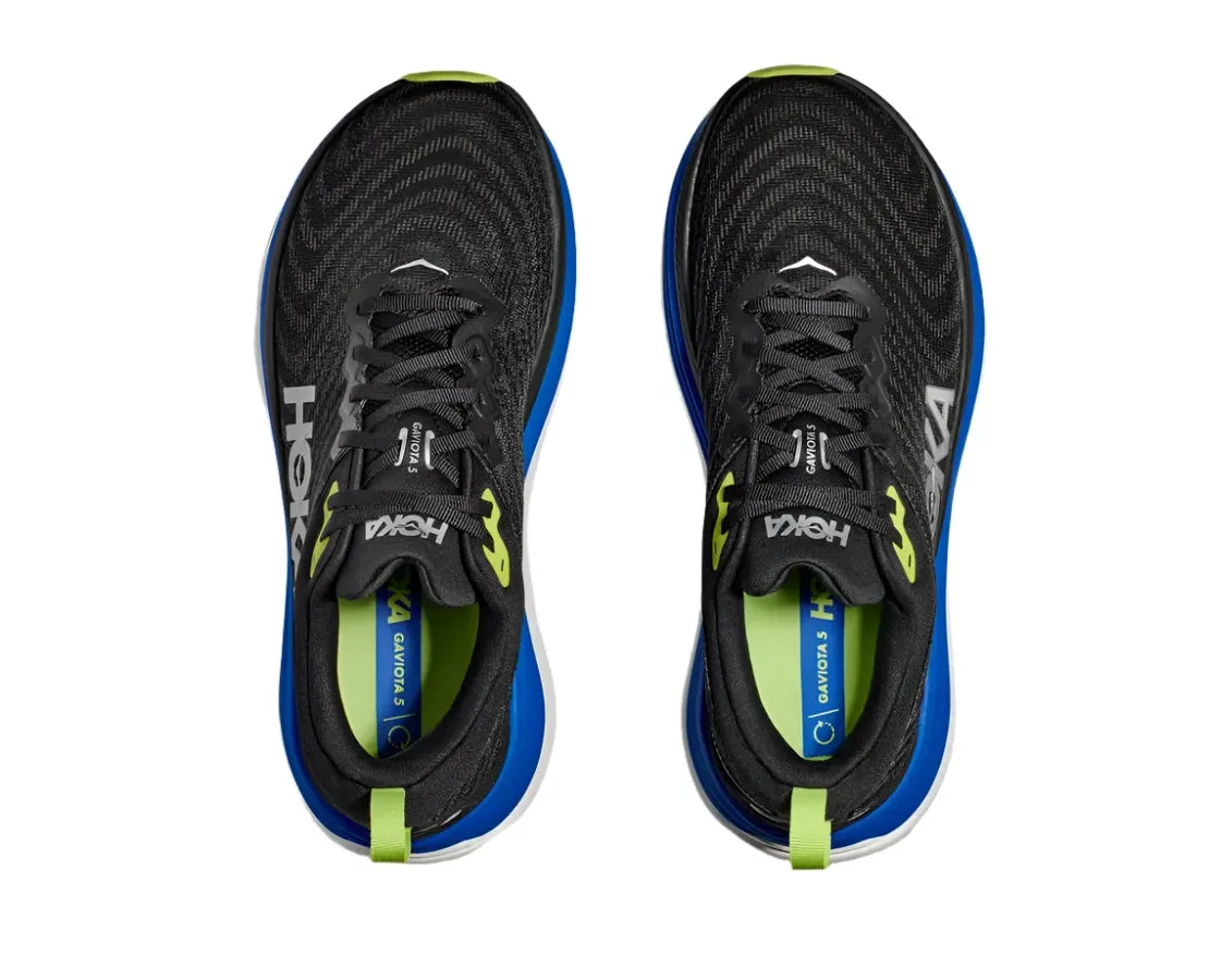 Hoka Mens Trainer Gaviota 5 Black/Electric Cobalt