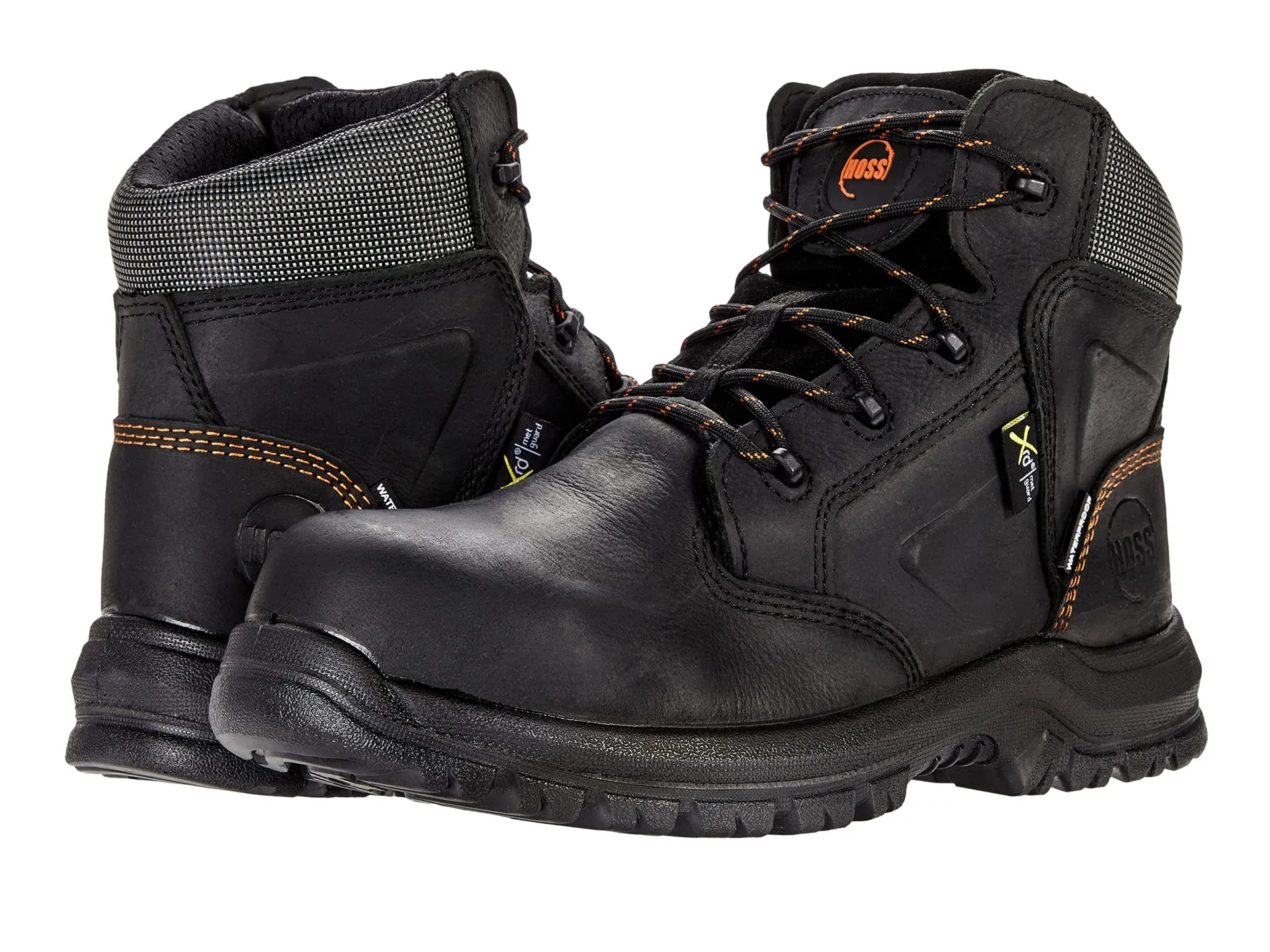 Hoss Prowel 6" Met Guard Boots, Black