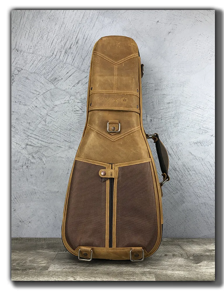 “Iwi” Leather Ukulele Case - Tobacco