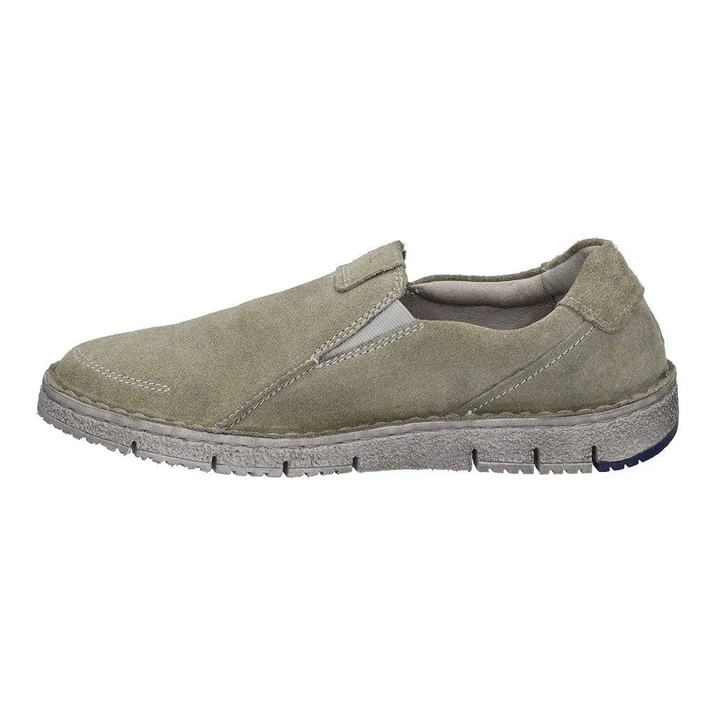 Josef Seibel Ruben 21 Mens Salvia Green Leather Arch Support Slip On Shoes