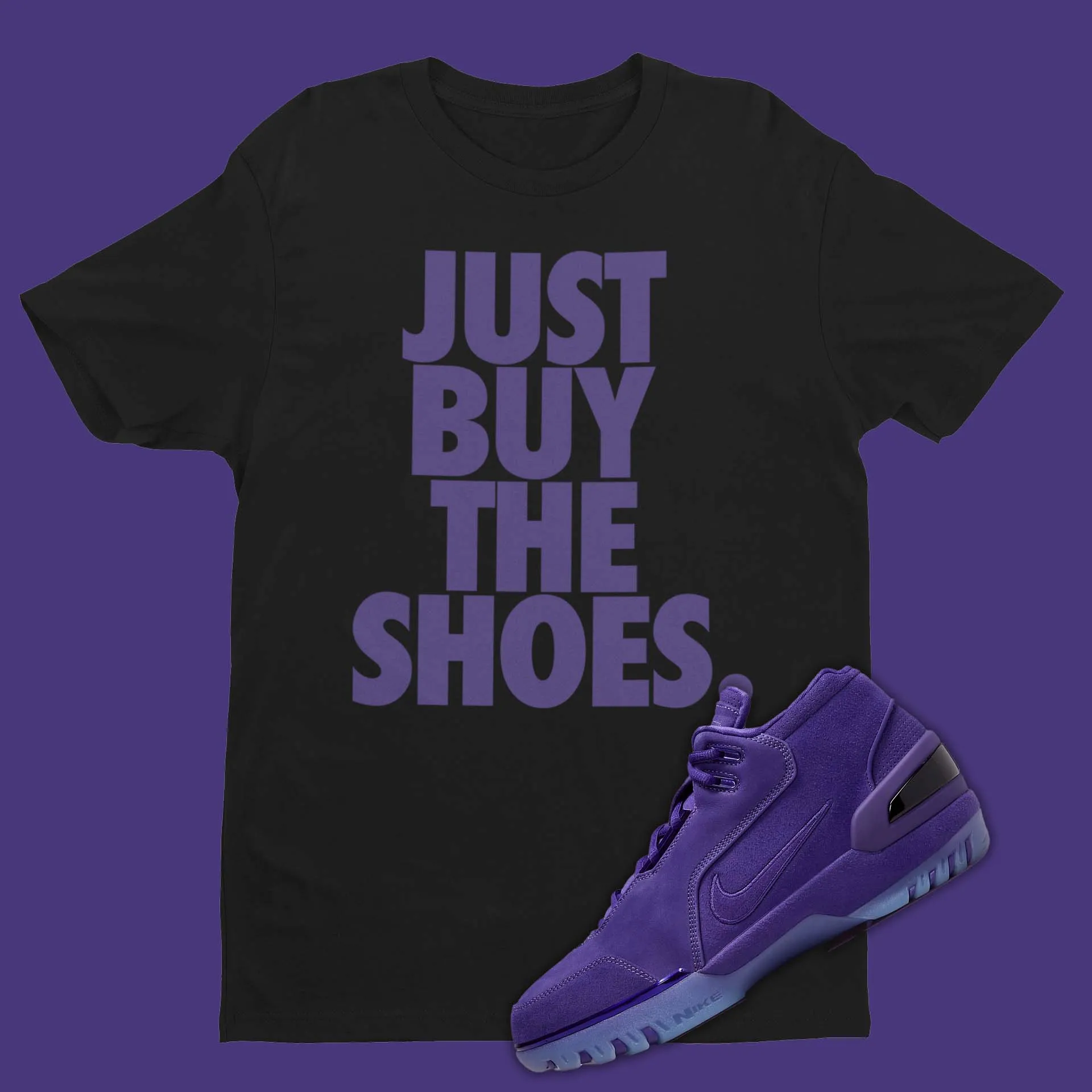 Just Buy The Shoes Shirt Matching Air Zoom Generation Court Purple