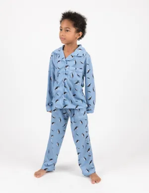 Kids Penguin Flannel Pajamas