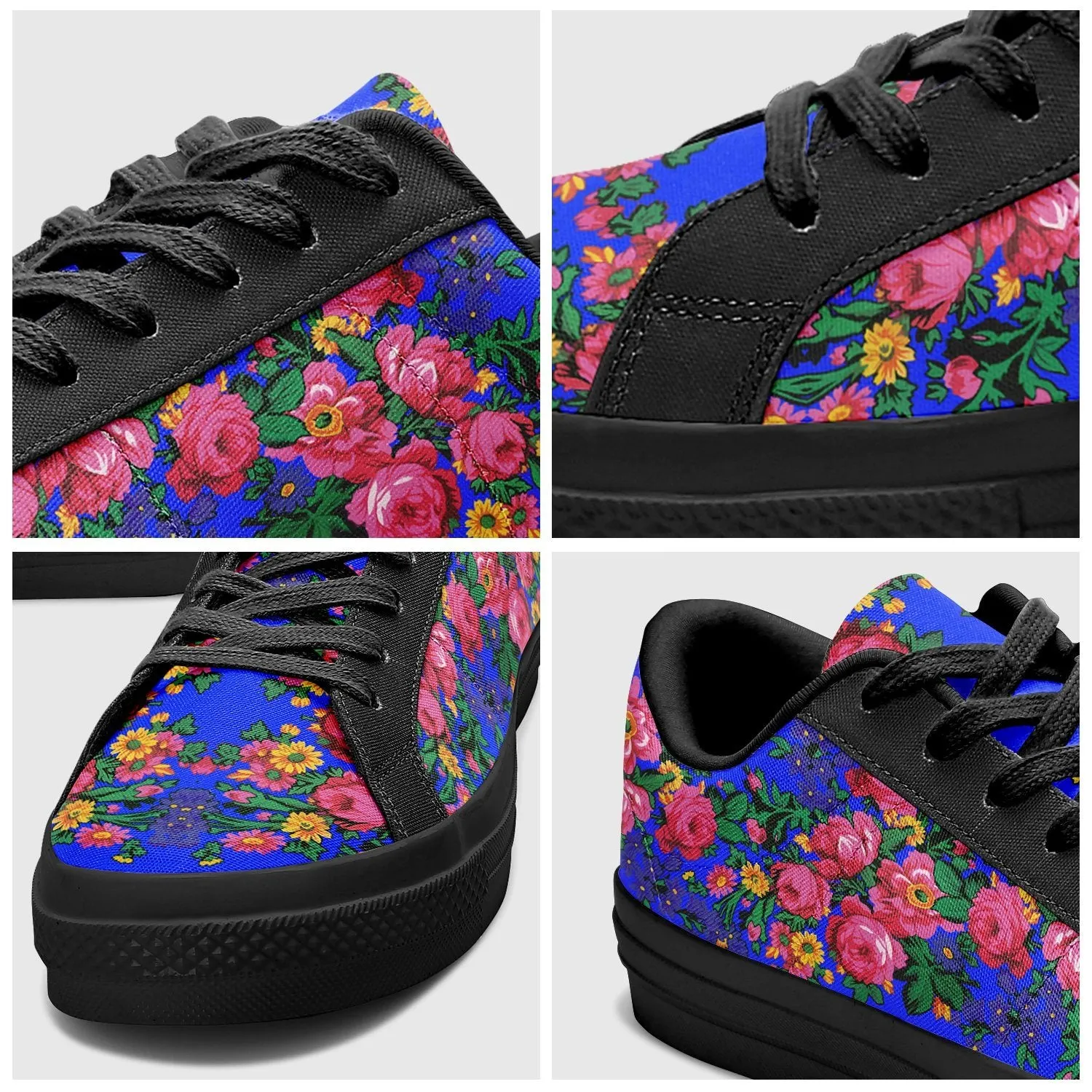 Kokum's Revenge Royal Aapisi Low Top Canvas Shoes Black Sole