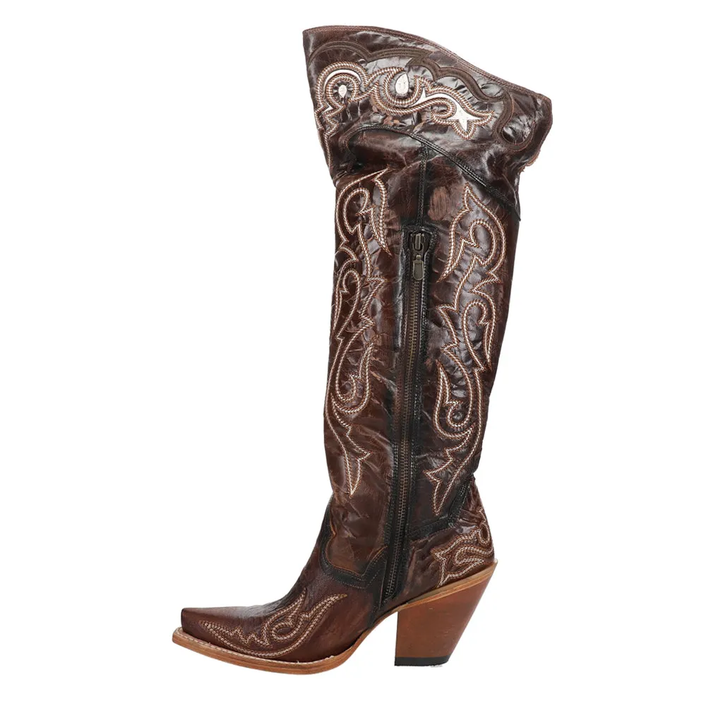 Kommotion Embroidery Snip Toe Cowboy Boots