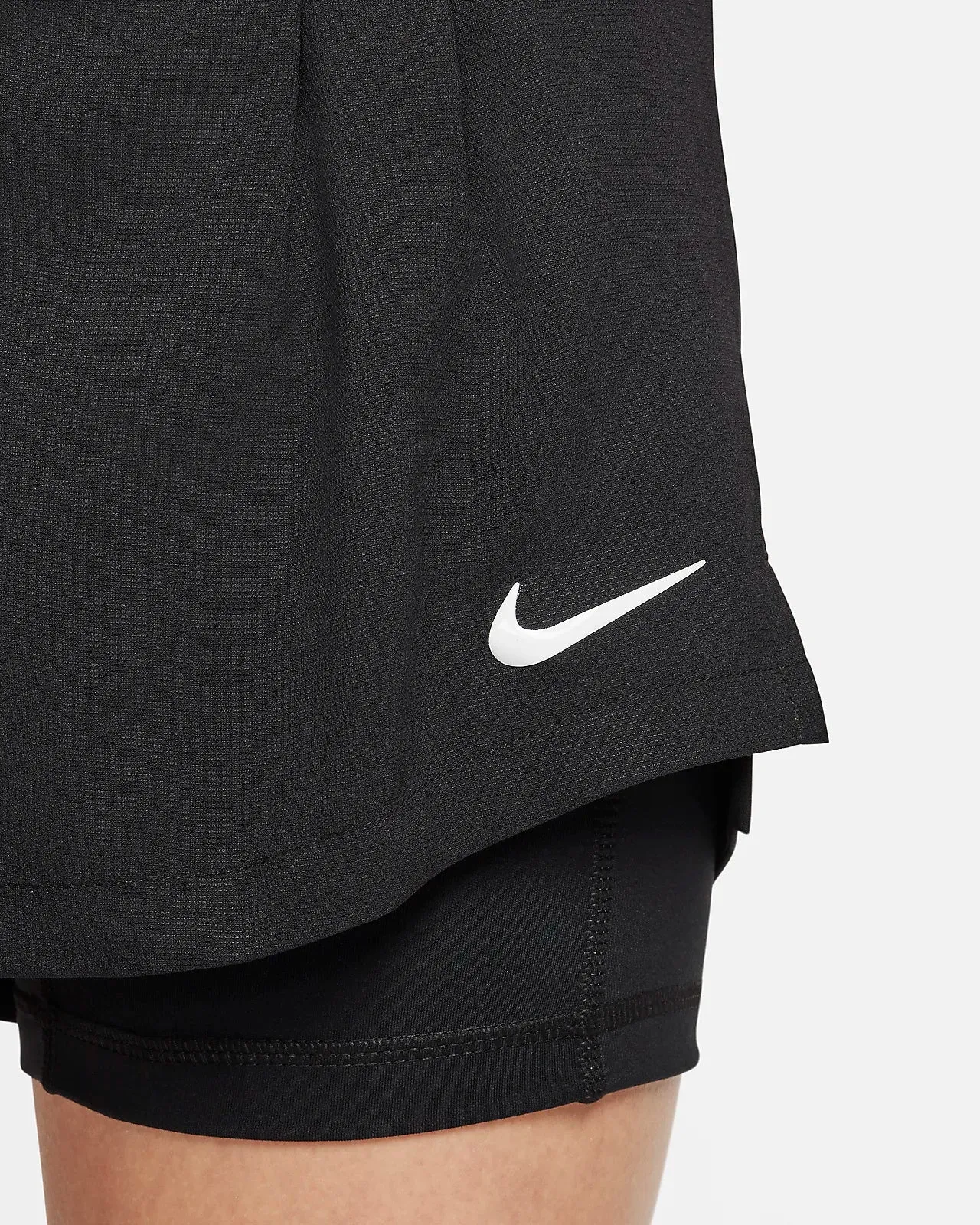 Ladies NikeCourt Advantage Dri-Fit Tennis Short (Black)