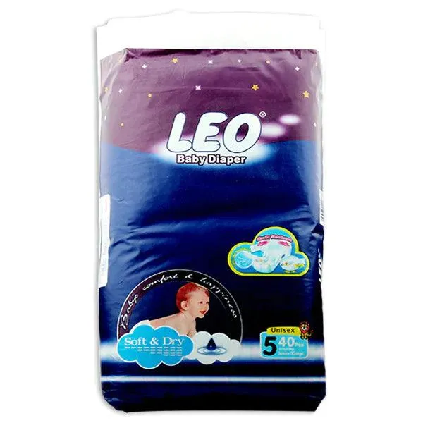 LEO BABY DIAPERS 5 JUNIOR XLARGE 36PCS