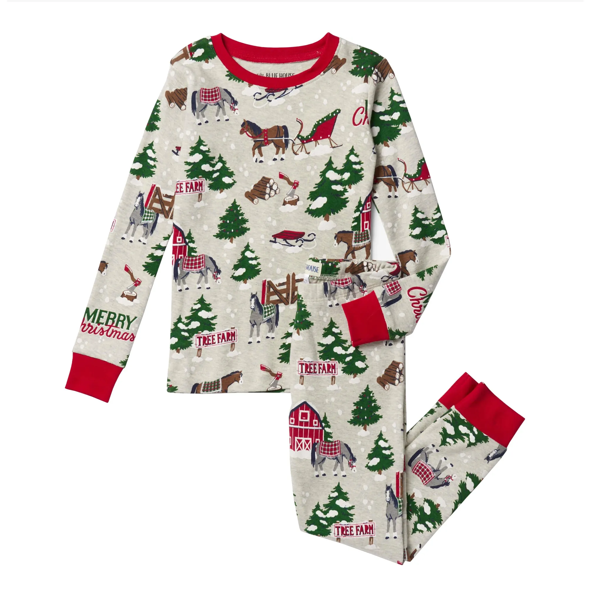 Little Blue House Country Christmas PJ Set