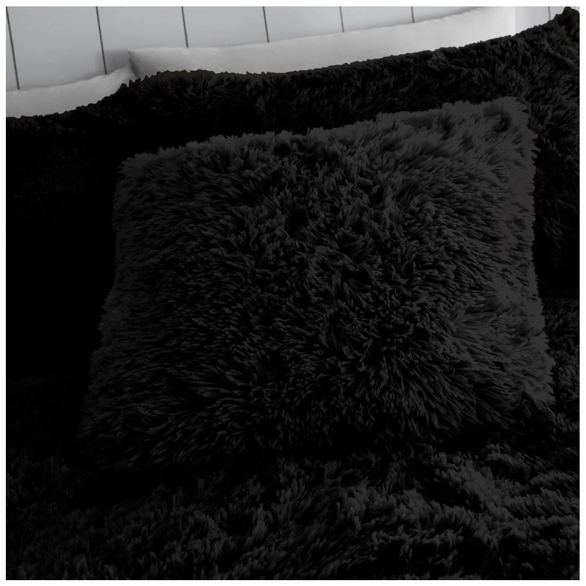 Luxury Pack of 4 Cushion Covers Teddy Fleece Hugg & Snug