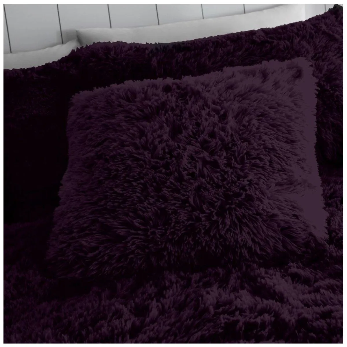 Luxury Pack of 4 Cushion Covers Teddy Fleece Hugg & Snug