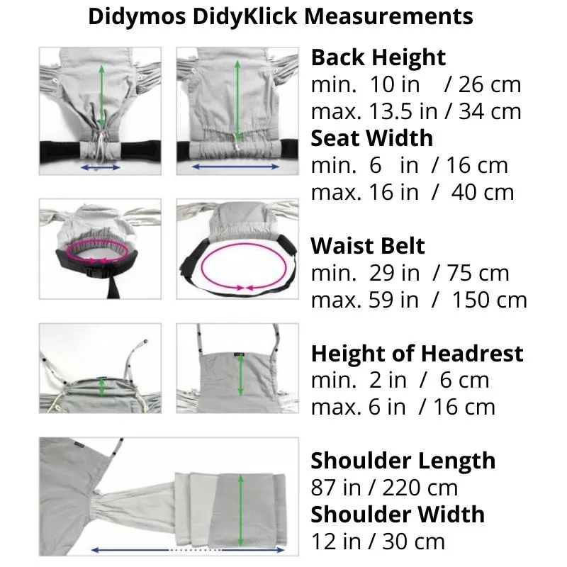 Magic Forest Monochrome DidyKlick Half Buckle by Didymos