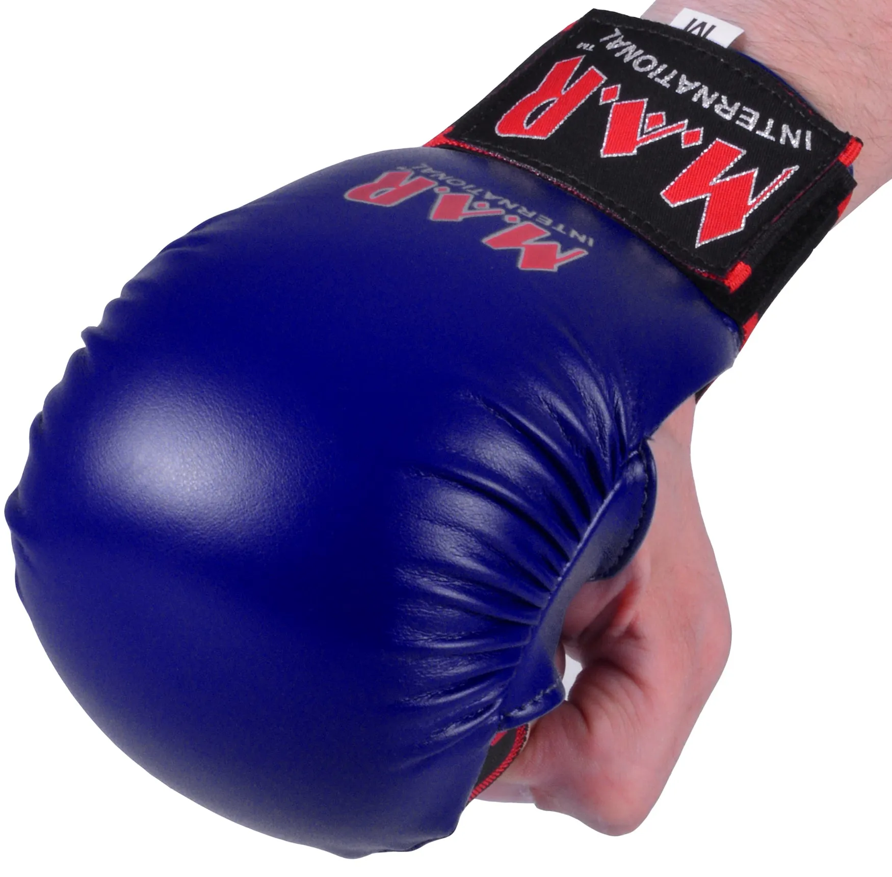 MAR-142AA | Navy-Blue Karate Gloves w/ Moulded Padding