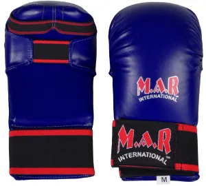 MAR-142AA | Navy-Blue Karate Gloves w/ Moulded Padding