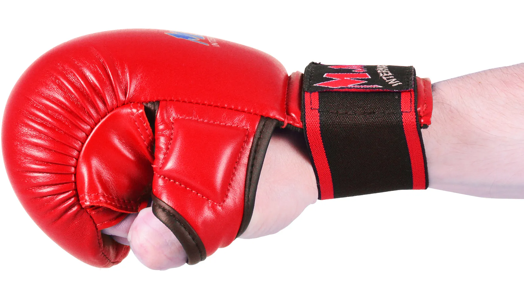 MAR-143B | Red Karate Gloves w/ Padded Thumb