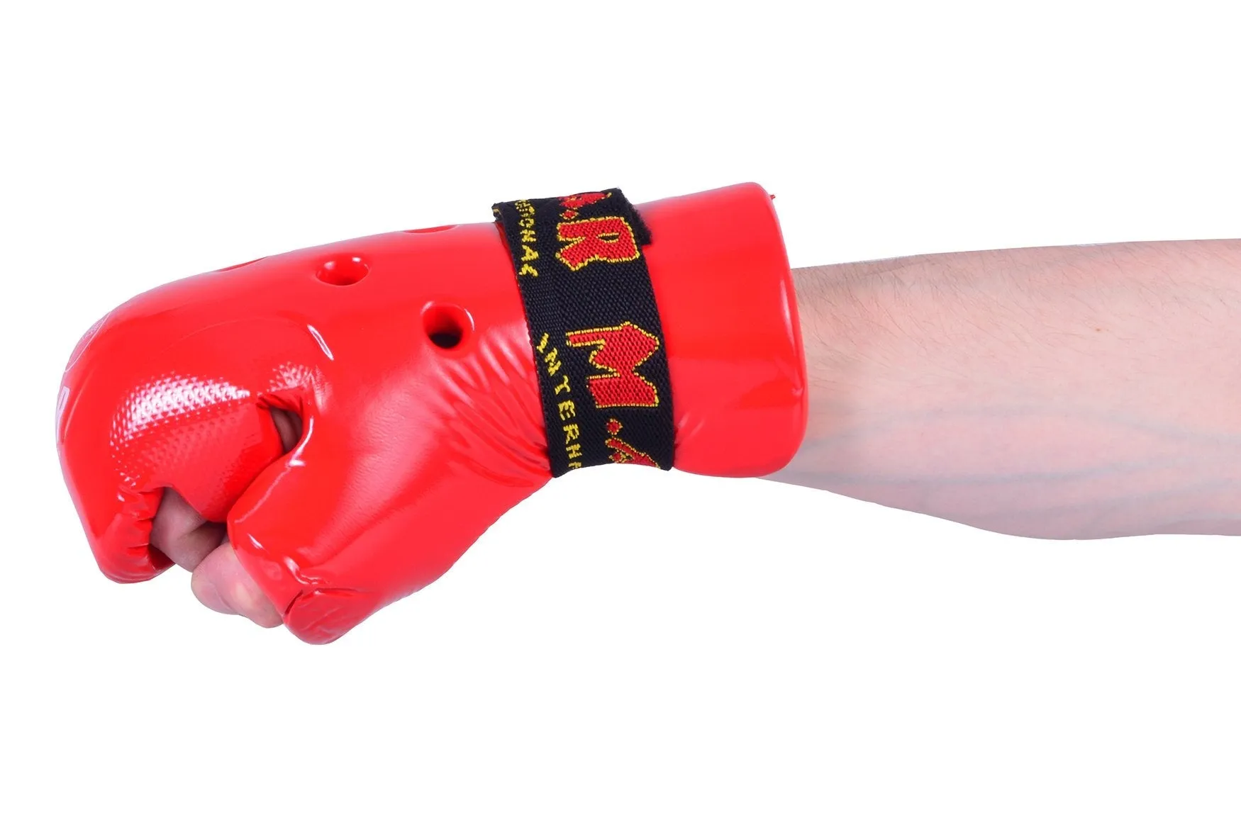 MAR-161A | Red Dipped Foam Martial Arts Punching Gloves