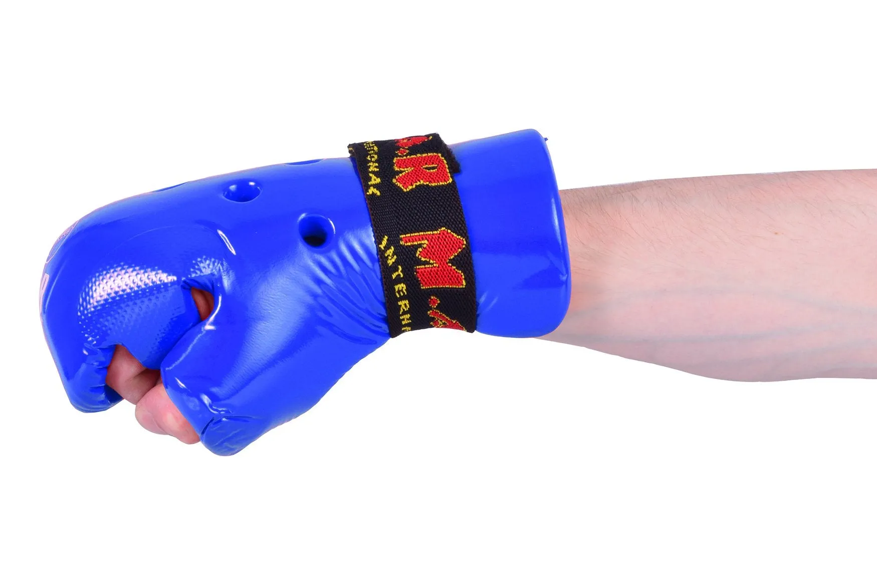 MAR-161C | Blue Dipped Foam Martial Arts Punching Gloves