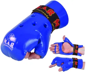 MAR-161C | Blue Dipped Foam Martial Arts Punching Gloves