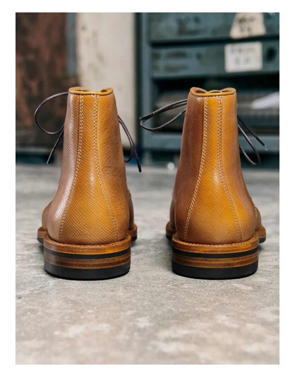 Men's Textured Leather Derby Boots