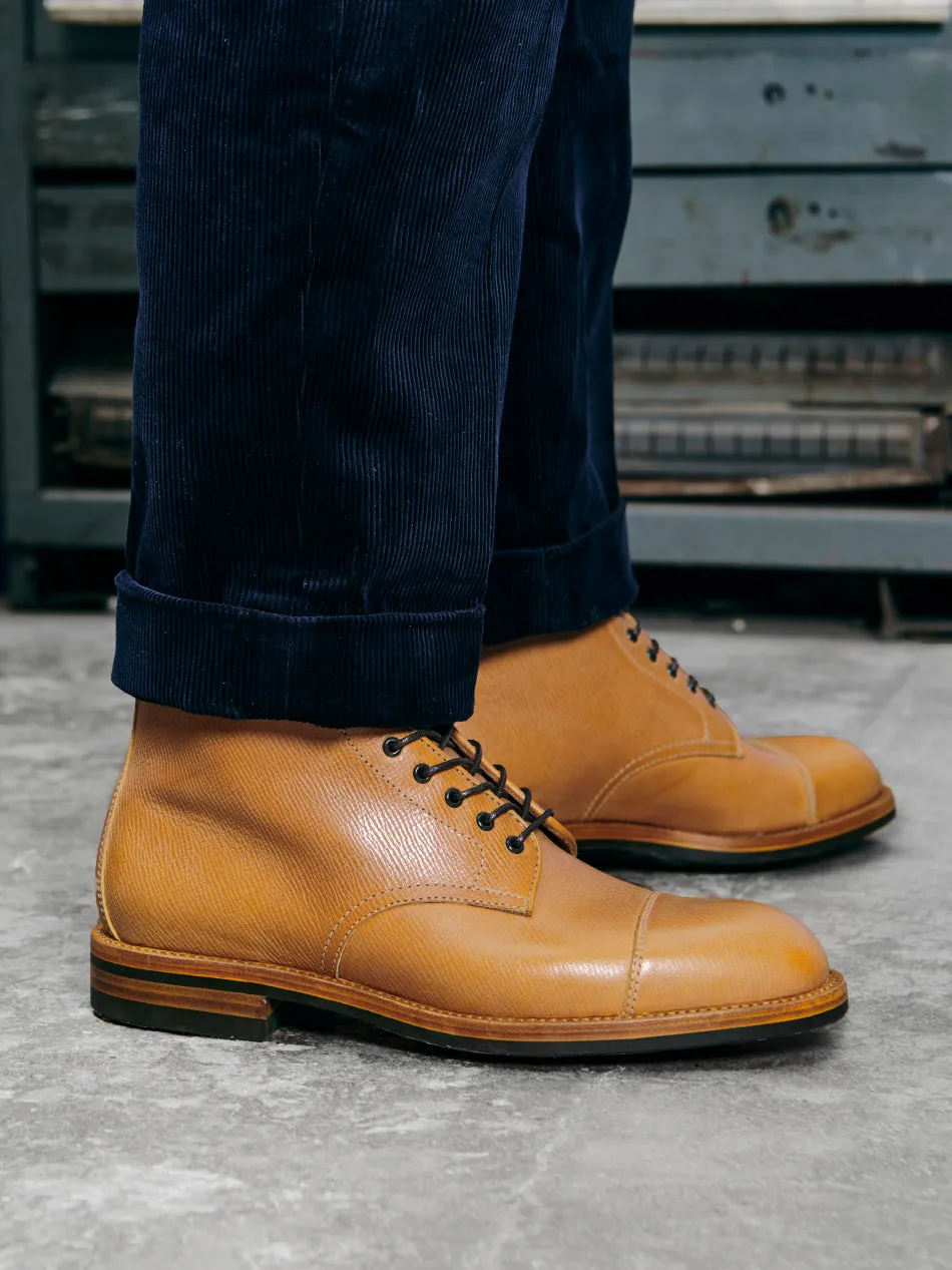 Men's Textured Leather Derby Boots